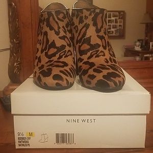 Nine West Cheetah Booties